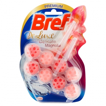 Bref tuhý WC blok DeLuxe Delicate Magnolia ( 2x50g )100 g