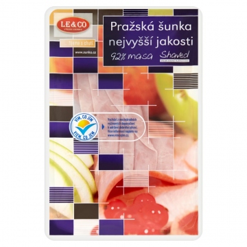 Le & Co Shaved Pražská šunka nejvyšší jakosti 92% 100g