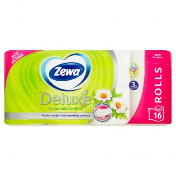 Zewa Deluxe 3vrstvý toaletní papír 16 rolí Camomile Comfort