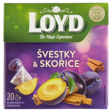 Loyd čaj švestka a skořice 20 x 2 g