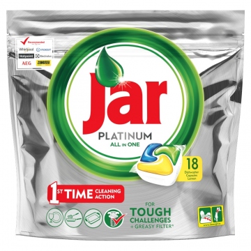 Jar Platinum Kapsle Do Automatické Myčky Nádobí Lemon 18 Ks
