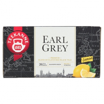 TEEKANNE Earl Grey Lemon, černý čaj aromatizovaný, 20 sáčků, 33g
