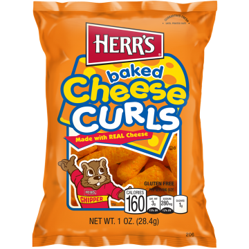 Herr's Baked Cheese Curls Pečené Sýrové Křupky 28,4g USA
