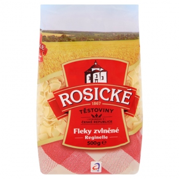 Rosické těstoviny Fleky zvlněné bezvaječné 500g