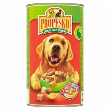 Propesko kousky pes králík+hovězí+těstoviny 1240g