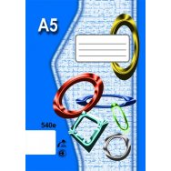 ŠKOLNÍ SEŠIT EKO 540 - A5, ČISTÝ, 40 LISTŮ