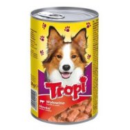 Tropi hovězí v omáčce 1250 g konzerva pro psa