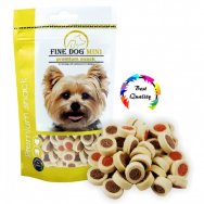 Fine dog mini pamlsky kroužky mix doypack 100 g