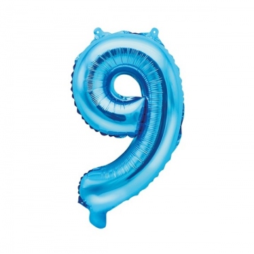 Balón fóliové číslo 9 růžové 40cm