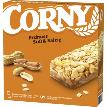 Corny sladké a slané arašídy (6X25g) 150g
