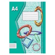 ŠKOLNÍ SEŠIT EKO 445 - A4, ČTVEREČKOVANÝ, 40 LISTŮ