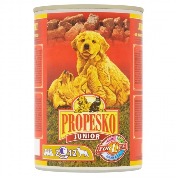 Propesko kousky pes drůbeží v želé Junior 415g