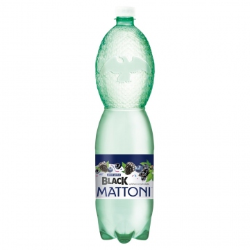 MATTONI BLACK s příchutí černých plodů jemně perlivá 1,5 l