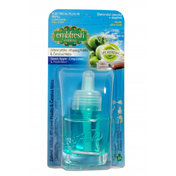 EMBFRESH Náhradní osvěžovače Zelené jablko, křupavý prádlo a čerstvá máta 19 ml