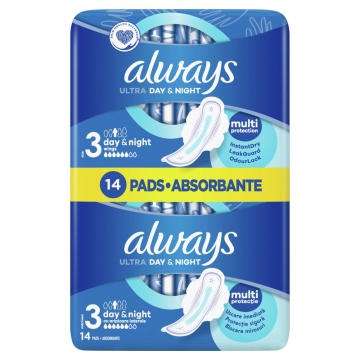 Always Ultra Night hygienické vložky 14ks