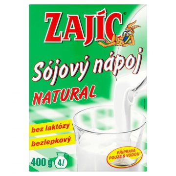 Zajíc Sójový nápoj NATURAL krabička 400 g