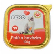 Peko vanička pro kočky Pate hovězím 100 g