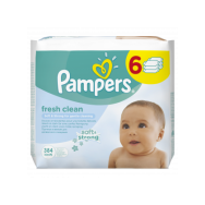 Pampers ubrousky Fresh clean 6x64ks