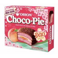 Orion choco pie s broskvovou příchut @12x30g