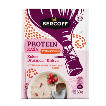 BERCOFF KAŠE Protein kokos/brusinka 60g