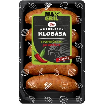 Krahulík Krahulecká klobása s papričkami a Jalapeňos 350g