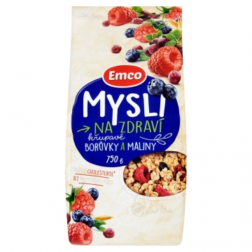 Emco Mysli na zdraví křupavé borůvky a maliny 750g