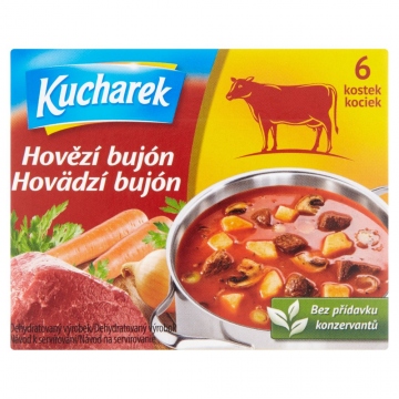 Kuchárek bujón hovězí 6 kostek 60g 6 +2kostek