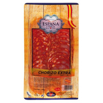 Chorizo extra plátky 100g Španělské