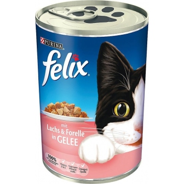 Felix konzerva Kompletní krmivo400g losos (mit Lachs) 400g