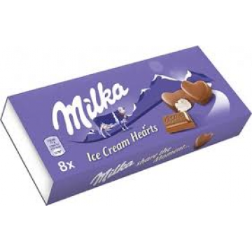 Milka ice cream Hearts (8x10ml) 80ml