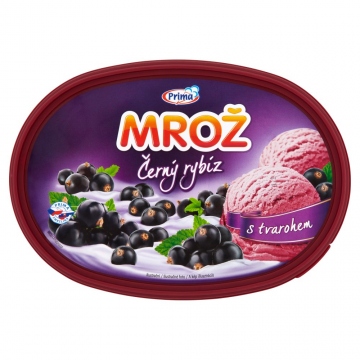 Prima Mrož Černý rybíz s tvarohem 850ml