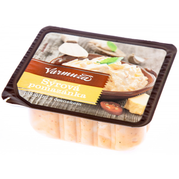 Pomazánka sýrová s česnekem pikantní 135g Varmuža