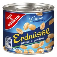 Edeka Arašídy pražené a solené 200g