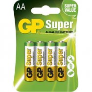 GP alkalická baterie 1,5V AA (LR6) Super 4ks
