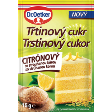Dr. Oetker Cukr třtinový citrónový 15g