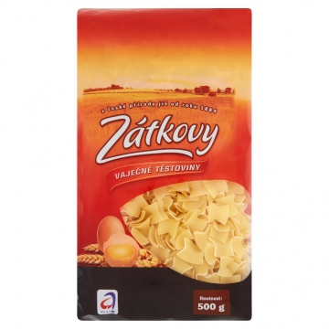 Zátkovy Vaječné Těstoviny Fleky zvlněné 500g