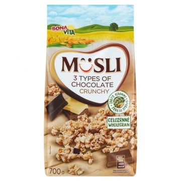 Bonavita Musli zapékané 3 druhy čokolády 700g