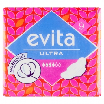 Evita vložky ultra wings Softiplait 9ks