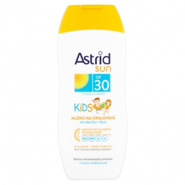Astrid sun detske mleko na opalovani spf 30 200 ml