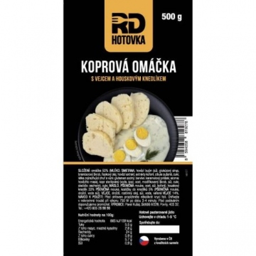 RD Hotovka Koprová omáčka s vejcem a houskovým knedlíkem 500g