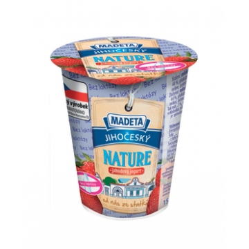 Jihočeský Nature jahodový jogurt bez laktózy 150 g |