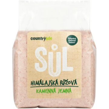 Country Life sůl himálajská růžová jemná 1kg