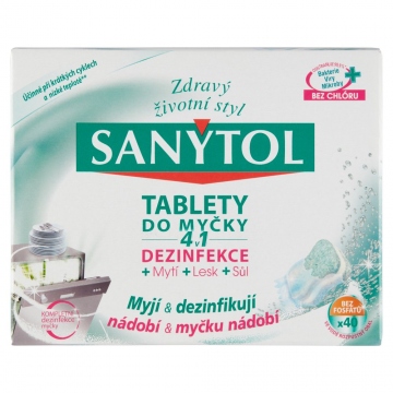 Sanytol dezinfekční tablety do myčky 4v1 40ks ( 800g )